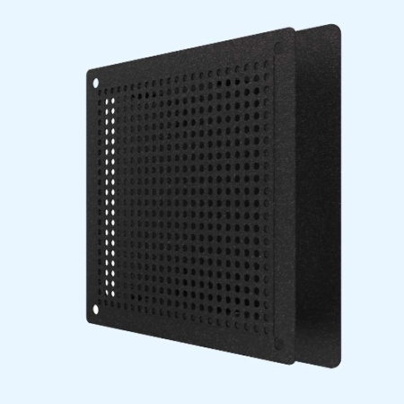 1717RVM Black (черный) ERA Решетка вентиляционная RVM сетка разъемная на магнитах 170х170 окраш.сталь